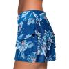 imageAleumdr Womens Waistband Layered Swimdress Ruffle Swim Skirt Swimsuit BottomAvailable in PlusWhite Leaves