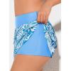 imageAleumdr Womens Waistband Layered Swimdress Ruffle Swim Skirt Swimsuit BottomAvailable in PlusWhite Printed