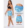 imageAleumdr Womens Waistband Layered Swimdress Ruffle Swim Skirt Swimsuit BottomAvailable in PlusWhite Printed