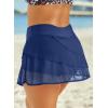 imageAleumdr Womens Waistband Layered Swimdress Ruffle Swim Skirt Swimsuit BottomAvailable in PlusZzz Blue