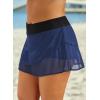 imageAleumdr Womens Waistband Layered Swimdress Ruffle Swim Skirt Swimsuit BottomAvailable in PlusZzz Blue Black