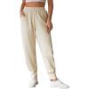 imageAleumdr Womens High Waisted Sweatpants with Pockets Workout Running Jogger Pants Baggy Lounge Sweat PantsApricot