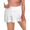 imageAleumdr Womens Waistband Layered Swimdress Ruffle Swim Skirt Swimsuit BottomAvailable in PlusZzz White