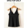 imageAleumdr Tankini Tops for Women Swim Top Only Tummy Control Bathing Suit Twist Front Top No Bottom Slimming SwimwearA1 Black