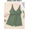 imageAleumdr Tankini Tops for Women Swim Top Only Tummy Control Bathing Suit Twist Front Top No Bottom Slimming SwimwearA5 Light Green