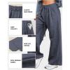 imageAleumdr Wide Leg Sweatpants for Women 2025 Trendy Fashion High Waisted Drawstring Loose Long Pants with PocketsBlue