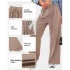 imageAleumdr Wide Leg Sweatpants for Women 2025 Trendy Fashion High Waisted Drawstring Loose Long Pants with PocketsBrown