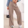 imageAleumdr Wide Leg Sweatpants for Women 2025 Trendy Fashion High Waisted Drawstring Loose Long Pants with PocketsBrown