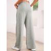 imageAleumdr Wide Leg Sweatpants for Women 2025 Trendy Fashion High Waisted Drawstring Loose Long Pants with PocketsGray