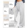 imageAleumdr Wide Leg Sweatpants for Women 2025 Trendy Fashion High Waisted Drawstring Loose Long Pants with PocketsWhite