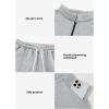 imageAleumdr Women 2 Piece Outfits Sweatsuit Oversized Half Zip Pullover Long Sleeve Sweatshirt Jogger Pants Set with PocketsGray