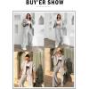 imageAleumdr Womens 2 Piece Outfits Oversized Fleece Sweatsuit Zip Up Long Sleeve Sweatshirt with Wide Leg SweatpantsLight Grey