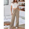 imageAleumdr Womens Cargo Sweatpants High Waisted Wide Leg Pants Athletic Casual Baggy Sweat Pants with PocketsKhaki