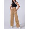 imageAleumdr Womens Cargo Sweatpants High Waisted Wide Leg Pants Athletic Casual Baggy Sweat Pants with PocketsLight Brown