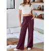 imageAleumdr Womens Cargo Sweatpants High Waisted Wide Leg Pants Athletic Casual Baggy Sweat Pants with PocketsRed