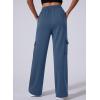 imageAleumdr Womens Cargo Sweatpants High Waisted Wide Leg Pants Athletic Casual Baggy Sweat Pants with PocketsSky Blue