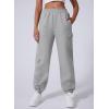 imageAleumdr Womens Sweatpants Cargo Joggers Baggy Sweat Fall Pants Athletic Cotton Fleece Lined Casual Pants with PocketsA2 Gray