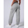 imageAleumdr Womens Sweatpants Cargo Joggers Baggy Sweat Fall Pants Athletic Cotton Fleece Lined Casual Pants with PocketsA2 Gray