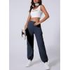 imageAleumdr Womens Sweatpants Cargo Joggers Baggy Sweat Fall Pants Athletic Cotton Fleece Lined Casual Pants with PocketsA3 Navy Blue