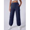 imageAleumdr Womens Sweatpants Cargo Joggers Baggy Sweat Fall Pants Athletic Cotton Fleece Lined Casual Pants with PocketsA3 Navy Blue