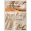 imageAleumdr Womens Sweatpants Cargo Joggers Baggy Sweat Fall Pants Athletic Cotton Fleece Lined Casual Pants with PocketsA4 Beige