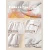 imageAleumdr Womens Sweatpants Cargo Joggers Baggy Sweat Fall Pants Athletic Cotton Fleece Lined Casual Pants with PocketsA7 White
