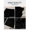 imageAleumdr Womens Wide Leg Sweatpants Elastic High Waisted Long Pants Casual Loose Yoga Pants with Pockets 2025Black