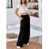imageAleumdr Womens Wide Leg Sweatpants Elastic High Waisted Long Pants Casual Loose Yoga Pants with Pockets 2025Black