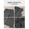 imageAleumdr Womens Wide Leg Sweatpants Elastic High Waisted Long Pants Casual Loose Yoga Pants with Pockets 2025Dark Grey