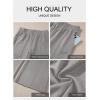 imageAleumdr Womens Wide Leg Sweatpants Elastic High Waisted Long Pants Casual Loose Yoga Pants with Pockets 2025Gray