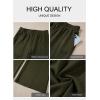 imageAleumdr Womens Wide Leg Sweatpants Elastic High Waisted Long Pants Casual Loose Yoga Pants with Pockets 2025Jungle Green