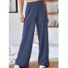 imageAleumdr Womens Wide Leg Sweatpants Elastic High Waisted Long Pants Casual Loose Yoga Pants with Pockets 2025Sail Blue