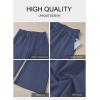 imageAleumdr Womens Wide Leg Sweatpants Elastic High Waisted Long Pants Casual Loose Yoga Pants with Pockets 2025Sail Blue