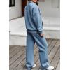 imageAleumdr Womens 2 Piece Outfits Matching Sweat Sets Sweatsuit Tracksuit Zip up Sweatshirt and Sweatpants Lounge SetsBlue