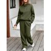 imageAleumdr Womens 2 Piece Outfits Matching Sweat Sets Sweatsuit Tracksuit Zip up Sweatshirt and Sweatpants Lounge SetsDark Green