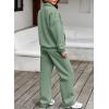 imageAleumdr Womens 2 Piece Outfits Matching Sweat Sets Sweatsuit Tracksuit Zip up Sweatshirt and Sweatpants Lounge SetsGreen