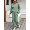 imageAleumdr Womens 2 Piece Outfits Matching Sweat Sets Sweatsuit Tracksuit Zip up Sweatshirt and Sweatpants Lounge SetsGreen