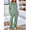 imageAleumdr Womens 2 Piece Outfits Matching Sweat Sets Sweatsuit Tracksuit Zip up Sweatshirt and Sweatpants Lounge SetsGreen