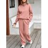 imageAleumdr Womens 2 Piece Outfits Matching Sweat Sets Sweatsuit Tracksuit Zip up Sweatshirt and Sweatpants Lounge SetsPink
