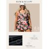 imageAleumdr Womens Plus Size One Piece Swimsuit Tummy Control One Piece Bathing Suit with Skirt Vintage Swimdress with PocketsFloral Pink