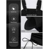 imageAleumdr Womens Retro Ruched Two Piece Strappy Tummy Control Swimwear Tie Side Tankini Bathing Suit SetBlack