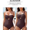 imageAleumdr One Piece Swimsuit Women Cut Out Bathing Suits Color Block Womens Swimsuits SwimwearA5 Brown