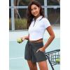 imageAleumdr Womens 3quot Swim Board Shorts Tummy Control Swim Bottom High Waisted Quick Dry Tankini Bottom with PocketsDark Grey