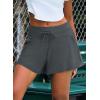 imageAleumdr Womens 3quot Swim Board Shorts Tummy Control Swim Bottom High Waisted Quick Dry Tankini Bottom with PocketsDark Grey