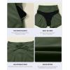 imageAleumdr Womens 3quot Swim Board Shorts Tummy Control Swim Bottom High Waisted Quick Dry Tankini Bottom with PocketsMoss Green