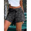imageAleumdr Womens 3quot Swim Board Shorts Tummy Control Swim Bottom High Waisted Quick Dry Tankini Bottom with PocketsPrinted Black
