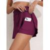 imageAleumdr Womens 3quot Swim Skirt High Waisted Ruched Swimsuit Bottom Tankini Bikini Bottom with PocketsViolet Purple