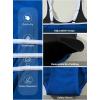 imageAleumdr Womens Color Block One Piece Athletic Swimsuit Sports Tummy Control Cheeky High Cut Bathing SuitsDark Blue