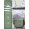 imageAleumdr Womens Color Block One Piece Athletic Swimsuit Sports Tummy Control Cheeky High Cut Bathing SuitsGreen