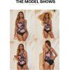 imageAleumdr Womens Blouson Tankini Swimsuits Athletic Two Piece Strappy Tummy Control Bathing Suits with BottomsFlower Printed